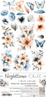 Extras to Cut Set – Flowers & More – Nighttime Chill,15,75x30,5cm, mirror print, 250 gsm (18 sheets, 9 designs, 2x9 double-sided sheets + 2x bonus