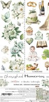 Extras to Cut Set – Mix – Cherished Memories,15,75x30,5cm, mirror print, 250 gsm (18 sheets, 18 designs – all Flowers and Memories sheets x1 + 3x bonus designs on the cover)