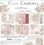 Paper Collection Set 30,5x30,5cm Rose Emotions, 250 gsm (6 double-sided sheets, 12 designs, bonus design 30,5x30,5 cm on the cover)