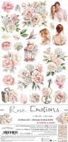Extras to Cut Set – Flowers & More – Rose Emotions,15,75x30,5cm, mirror print, 250 gsm (18 sheets, 9 designs, 2x9 double-sided sheets + 2x bonus on the cover)