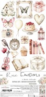 Extras to Cut Set – Emotions – Rose Emotions,15,75x30,5cm, mirror print, 250 gsm (18 sheets, 9 designs, 2x9 double-sided sheets + 2x bonus on the cover)