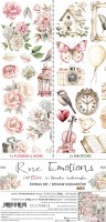 Extras to Cut Set – Mix – Rose Emotions,15,75x30,5cm, mirror print, 250 gsm (18 sheets, 18 designs – all Flowers and Emotions sheets x1 + 3x bonus designs on the cover)