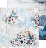 Double-sided papers 30,5x30,5cm It’s My Party – sheets 01-06, 250 gsm (60 sheets, 10pcs of each design)