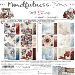 Mix Paper Set 20,3x20,3cm Mindfulness Time, 250 gsm (24 sheets, 24 designs – collection and basic designs, 2x12 double-sided sheets +5x bonus design o
