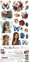 Extras to Cut Set – Flowers & More – Mindfulness Time,15,75x30,5cm, mirror print, 250 gsm (18 sheets, 9 designs, 2x9 double-sided sheets + 2x bonus