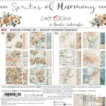 Mix Paper Set 20,3x20,3cm Sprites Of Harmony, 250 gsm (24 sheets, 24 designs – collection and basic designs, 2x12 double-sided sheets +5x bonus design