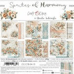 Paper Collection Set 15x15cm Sprites Of Harmony, 250 gsm (24 sheets, 12 designs, 4x6 double-sided sheets, bonus design - 2 sheets)