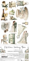 Extras to Cut Set – Wedding – Lifetime Loving You,15,75x30,5cm, mirror print, 250 gsm (18 sheets, 9 designs, 2x9 double-sided sheets + 2x bonus on