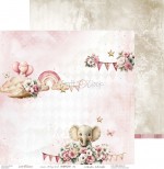 Double-sided papers 30,5x30,5cm Baby Girl Universe – sheets 01-06, 250 gsm (60 sheets, 10pcs of each design)