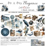 Extras to Cut Set – MIX – Mr And Mrs Elegance, 30,5x31,5cm, mirror print, 250 gsm (8 double-sided sheets, 8 designs, all Elegance and Hobby sheets +