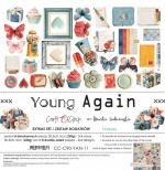 Extras to Cut Set – Young – Young Again, 30,5x31,5cm, mirror print, 250 gsm (8 sheets, 4 designs, 2x4 double-sided sheets + 2x bonus on the cover)