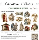 Creative Extras Set 09 – Christmas Night, 30,5x31,5cm, mirror print, 250 gsm (4 sheets, 2 designs, 2x2 double-sided sheets + 2x bonus on the cove