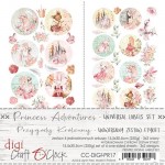 Digi Label Set - Universal, Creative Young - Princess Adventures, 15,5x30,5cm (6 sheets, 2 designs, 2x3 one-sided sheets, 250g)