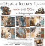 Paper Collection Set 30,5x30,5cm Mists Of Tollbox Town, 250 gsm (6 double-sided sheets, 12 designs, bonus design 30,5x30,5 cm on the cover)