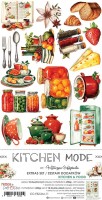 Extras to Cut Set – Kitchen Food – Kitchen Mode,15,75x30,5cm, mirror print, 250 gsm (18 sheets, 9 designs, 2x9 double-sided sheets + 2x bonus on the cover)