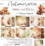 Paper Collection Set 30,5x30,5cm Autumnaria, 250 gsm (6 double-sided sheets, 12 designs, bonus design 30,5x30,5 cm on the cover)
