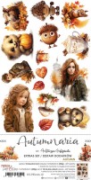 Extras to Cut Set – Autumn – Autumnaria,15,75x30,5cm, mirror print, 250 gsm (18 sheets, 9 designs, 2x9 double-sided sheets + 2x bonus on the cover)