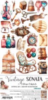 Extras to Cut Set – Vintage – Vintage Sonata,15,75x30,5cm, mirror print, 250 gsm (18 sheets, 9 designs, 2x9 double-sided sheets + 2x bonus on the c