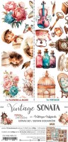 Extras to Cut Set – Mix – Vintage Sonata,15,75x30,5cm, mirror print, 250 gsm (18 sheets, 18 designs – all Flowers and Vintage sheets x1 + 3x bo