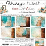 Basic Paper Set 20,3x20,3cm Vintage Heaven, 250 gsm (24 sheets, 12 designs, 4x6 double-sided sheets +4x bonus design on the cover)