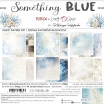 Basic Paper Set 20,3x20,3cm Something Blue, 250 gsm (24 sheets, 12 designs, 4x6 double-sided sheets +4x bonus design on the cover)