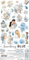Extras to Cut Set – Flowers & More – Something Blue,15,75x30,5cm, mirror print, 250 gsm (18 sheets, 9 designs, 2x9 double-sided sheets + 2x bonus on the cover)