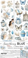 Extras to Cut Set – Mix – Something Blue,15,75x30,5cm, mirror print, 250 gsm (18 sheets, 18 designs – all Flowers and Something sheets x1 + 3x bonus designs on the cover)