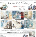 Paper Collection Set 30,5x30,5cm Emerald Tales, 250 gsm (6 double-sided sheets, 12 designs, bonus design 30,5x30,5 cm on the cover)