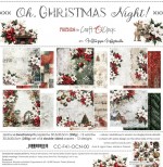 Paper Collection Set 30,5x30,5cm Oh, Christmas Night, 250 gsm (6 double-sided sheets, 12 designs, bonus design 30,5x30,5 cm on the cover)