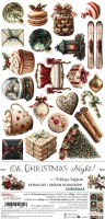 Extras to Cut Set – Christmas – Oh, Christmas Night,15,75x30,5cm, mirror print, 250 gsm (18 sheets, 9 designs, 2x9 double-sided sheets + 2x bonus on the cover)