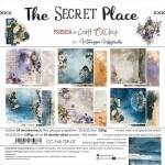 Paper Collection Set 20,3x20,3cm The Secret Place, 250 gsm (24 sheets, 12 designs, 4x6 double-sided sheets + 4x bonus design on the cover)