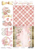 Rice paper A4 (21x29,7cm) Home Decor 08, Hello Little Girl 1, 25/30g