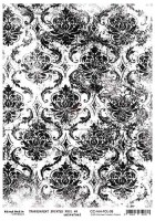 Transparent black printed foil 08 (21,0x29,7cm, 100 microns)