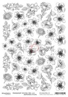 Transparent black printed foil 15 (21,0x29,7cm, 100 microns)