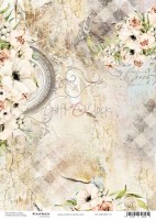 Rice paper A4 (21x29,7cm) Blooming Retreat 1, Mixed Media, 25/30g