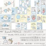 Set of project life cards Sweet Prince 15x30 cm, 190 gsm (3 double-sided sheets, quotes ENG, PL on the back) (clr 50)