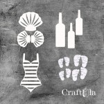 Set of Chipboard Beach