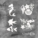 Set of Chipboard Meramid 2 (largest 8x10x0,15cm)