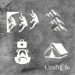 Set of Chipboard Climber (from 8,5x5 to 6x2x0,15cm)
