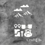 Set of Chipboard Mountains (largest 9x4x0,15cm)