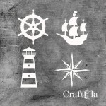 Set of Chipboard Sailing (largest 9x9x0,15cm)