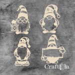 Set of Chipboard Gnomes 820 (8x6cm x0,15cm each)