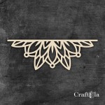 Big Chipboard Mandala 0873 (2 halves, aprox. 15x5cm x0,15cm each)