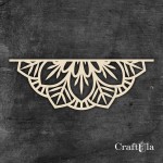 Big Chipboard Mandala 0880 (2 halves, aprox. 15x5cm x0,15cm each)