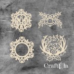 Set of Chipboard Christmas 0914 (height around 9,5cm each)
