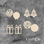 Set of Chipboard Christmas 0950 (4x6x0,15cm each)