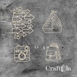 Set of Chipboard Holidays (4 pcs, largest 12x9x0,15cm)