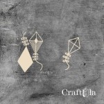 Set of Chipboard Kits (3 pcs, largest. 7x4x0,15cm)