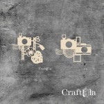 Set of Chipboard Cameras (2 pcs, 8x6x0,15cm each)
