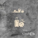 Set of Chipboard Suitcases 1 (2 pcs, larger 7x5x0,15cm)